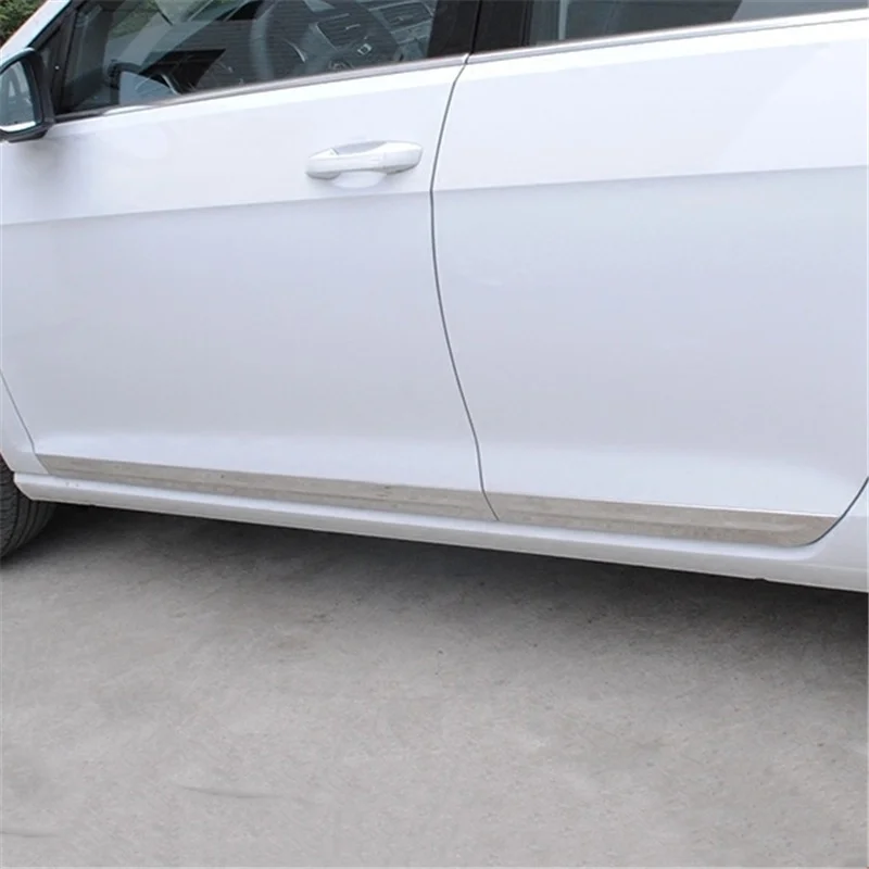 WELKINRY для VW Golf 7 7,5 MK7 VII MK7.5 2013 из нержавеющей стали корпус автомобильной двери боковые moulidng отделка