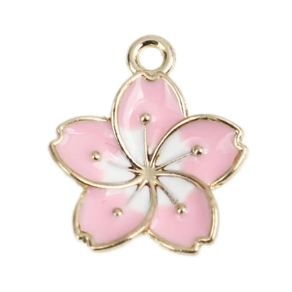 Doreen Box Подвески из цинкового сплава подвески в виде милого цветка Золотого