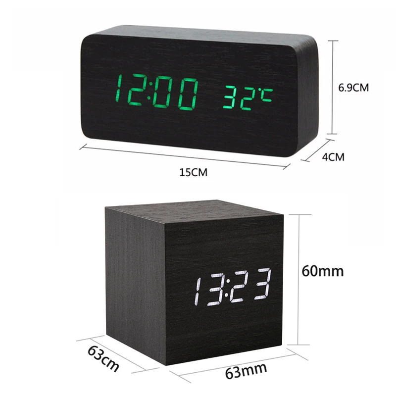 Светодиодный Будильник с цифровой проекцией термометр термометром отображение