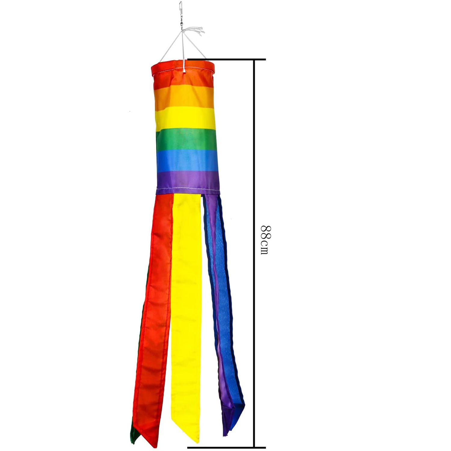 

2 Pieces Windsock Colorful Hanging Decoration Windsock for Outdoor Hanging