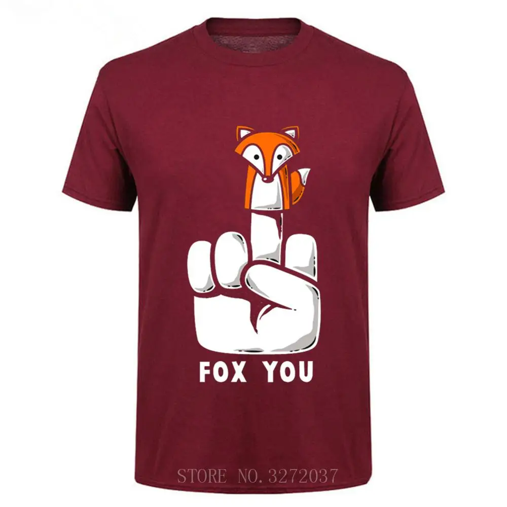 Мужская футболка с животным принтом Fox You черная из 100% хлопка camiseta 2020|Мужские