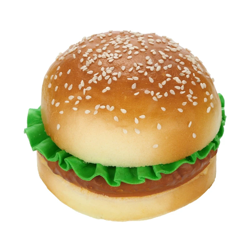 

10cmx8cm simulation Sesame Hamburger squishy Soft Decompression toy Scented Squishies Slow Rising Kids&Adults Toys gifts A40