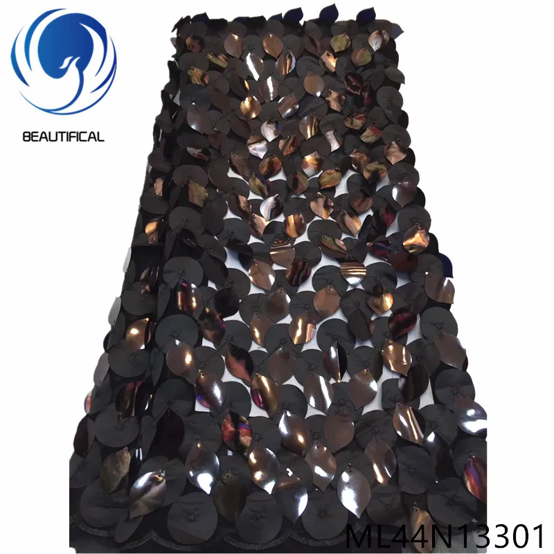 Красивая Черная французская кружевная ткань новый дизайн 3d круглая лазерной