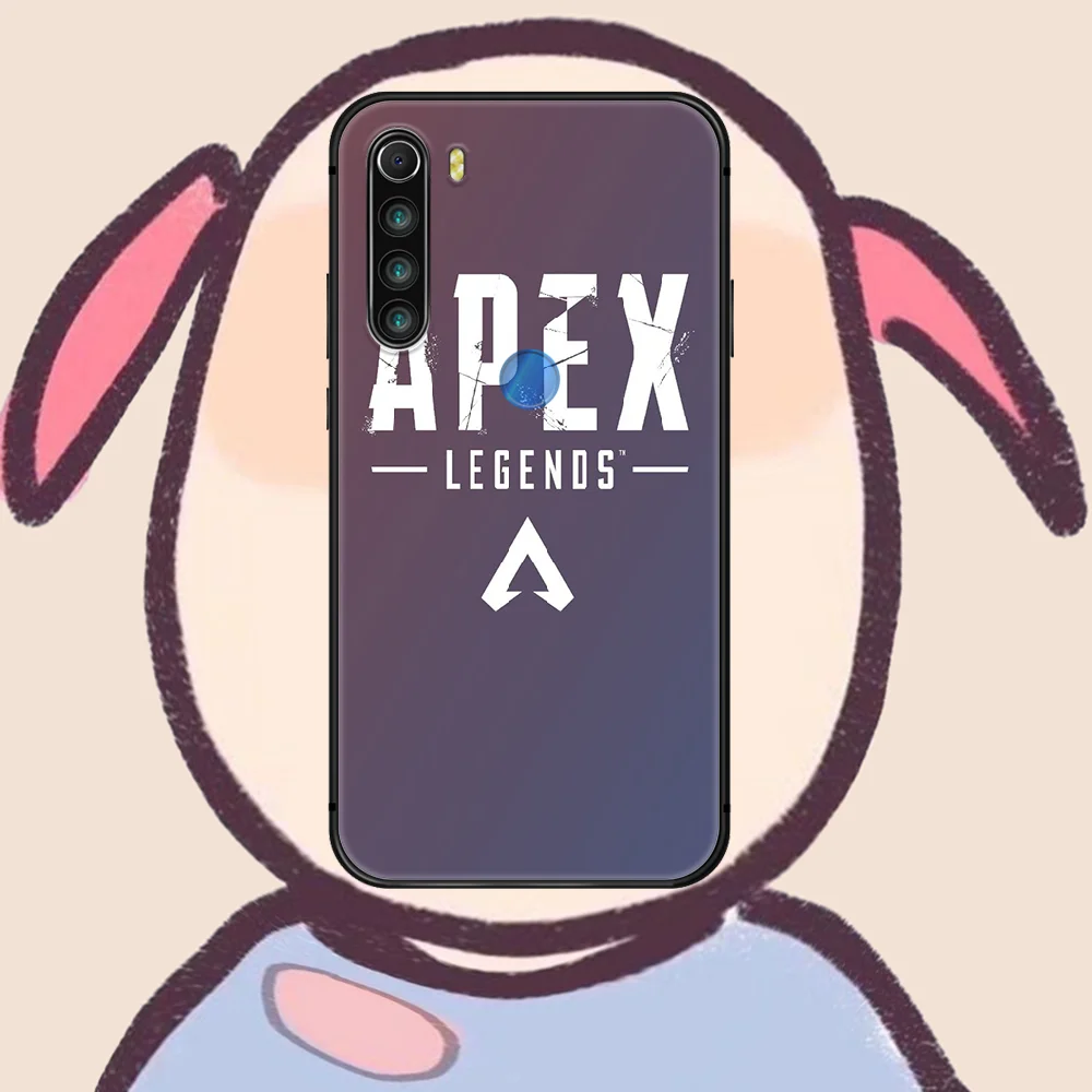 

Apex legends Phone Case For XIAOMI Redmi Note 5 7 8 T 9 6A 7A 8A 9S K 20 30 Pro black Cover Luxury Funda Tpu Bumper Painting