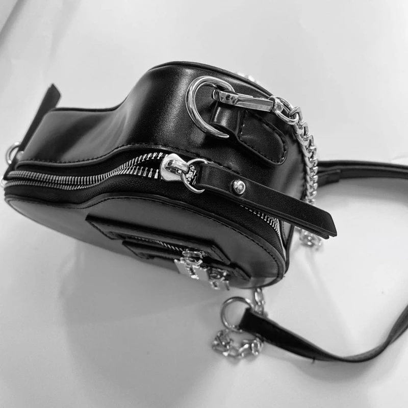 

EASYANT Punk Streetwear Female Blade Chain One Shoulder Bag Female Harajuku Casual Bag