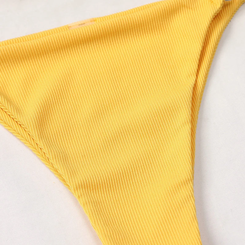 Купальники QINJOYER женский купальник сексуальное бикини бразильский однотонный