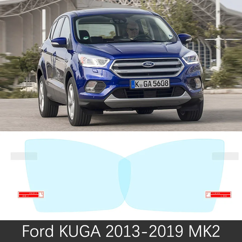 

Для Ford KUGA 2008 ~ 2019 MK1 MK2 автомобильное зеркало заднего вида защитная пленка против ослепления водостойкая непромокаемая противотуманная наклейка на автомобиль 2012