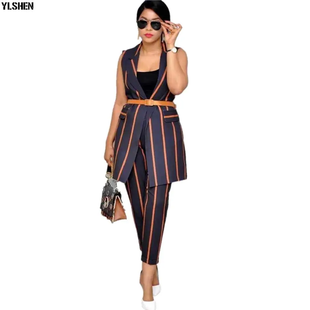 Style4 Stripe Африканские платья для женщин комплект из 2 предметов Дашики печати горячей бурения африканская одежда Базен Broder Riche мода халат Африканский Femme - Цвет: Style4 Stripe