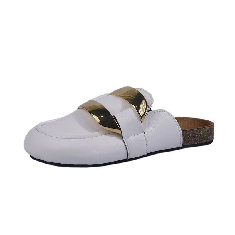 

half slippers women's wear new style 2021 summer thick soled casual one foot lazy sandals