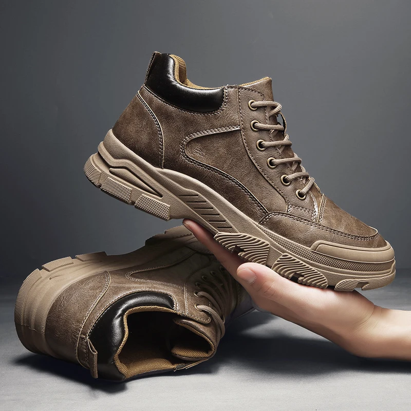 Мужские ботинки на весну и осень новые универсальные модные повседневные
