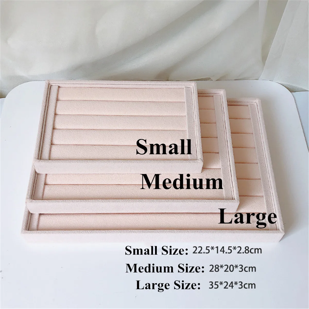 Розовый бархатный органайзер для ювелирных изделий серьги кольцо дисплей чехол