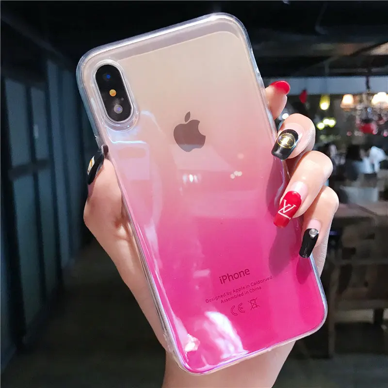Роскошный чехол Capinha для iPhone 7 8 X Xr Xs Max Plus Мягкий силиконовый 6 6s ip ipone Capa |