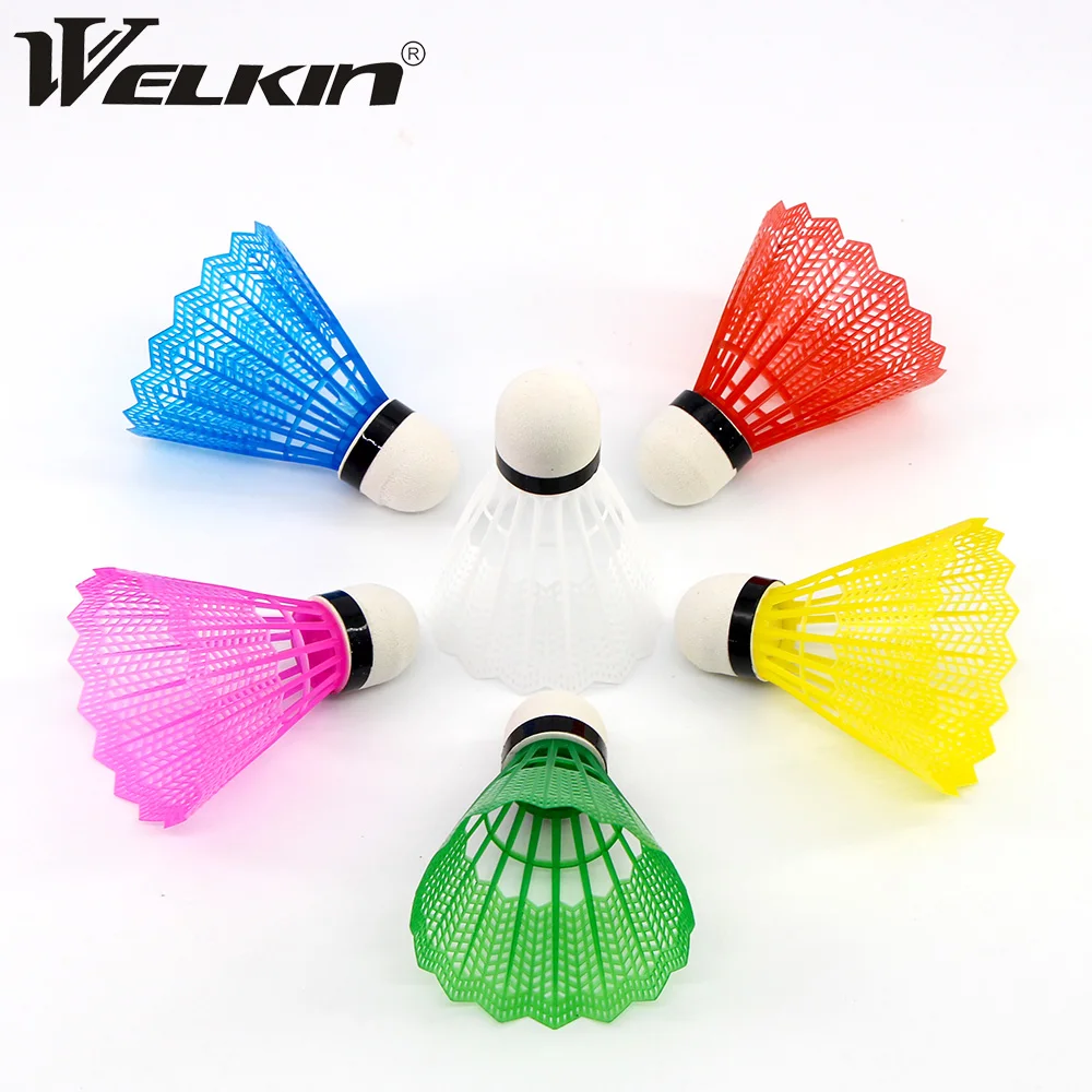 

WELKIN Colorful Badminton Balls Portable Shuttlecocks Products Sport Training Train Outdoor Supplies Reusable Beginners