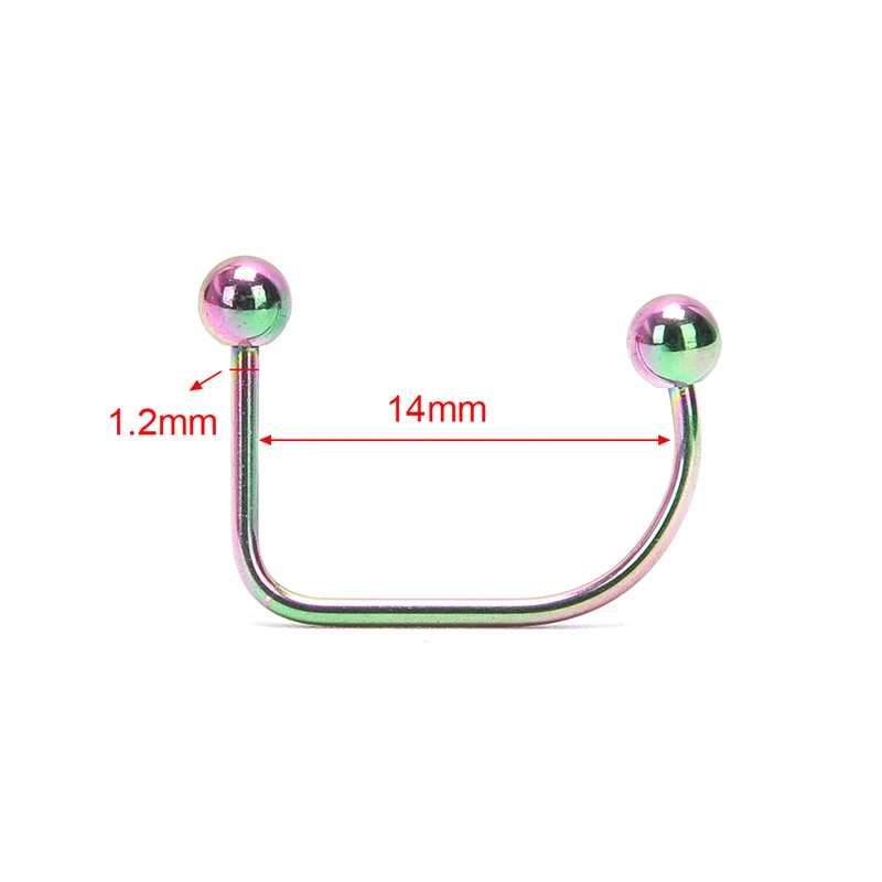 Петля для пирсинга Lippy губная серьга кольцо из нержавеющей стали с шариком 16 г