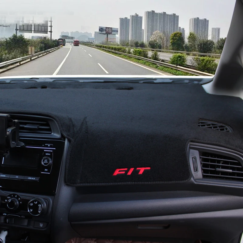 Для Honda Fit Jazz 3th 2014 2015 2016 2017 2018 приборной панели автомобиля крышка коврики