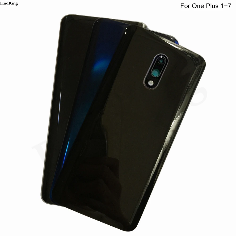 

Крышка батарейного отсека для Oneplus 7, задняя крышка батарейного отсека для One Plus 7 1 + 7, Задняя стеклянная крышка корпуса, объектив камеры
