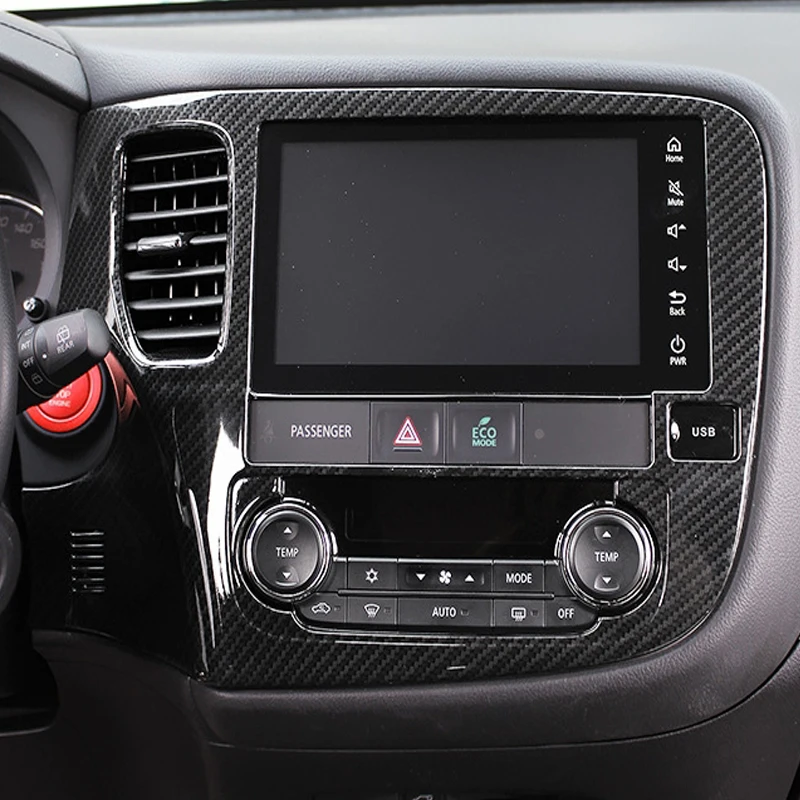 

Для Mitsubishi Outlander 2013 2016 2017 2018 внутренняя навигационная рамка ручка переключатель крышка сенсорного экрана кондиционер Выходная отделка