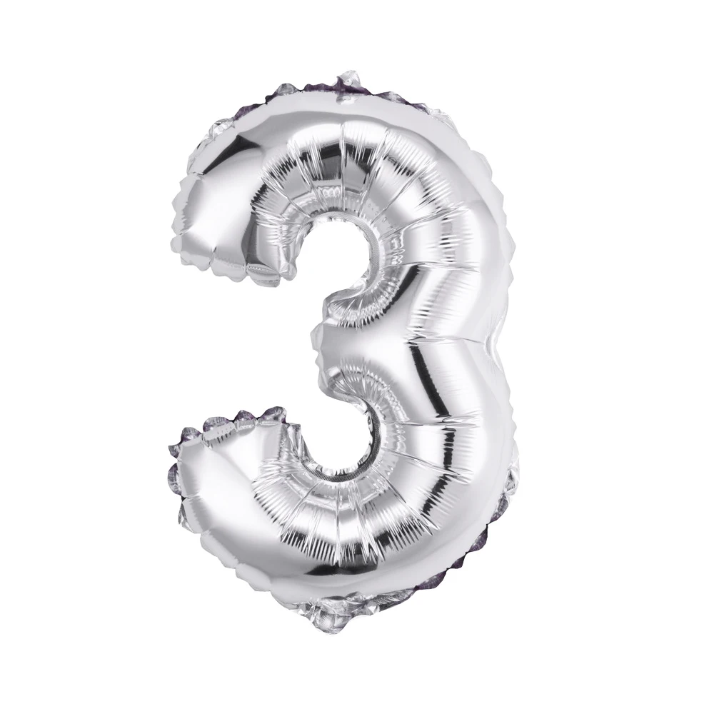 CARRYWON Ballons16 дюймов золотое серебряное число фольгированных шаров цифра воздушный шар День рождения свадьбы украшения день рождения шар - Цвет: Бургундия