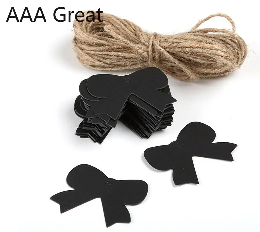 100 шт./лот Бумажная Этикетка из крафт-бумаги ценники свадебное Рождественское