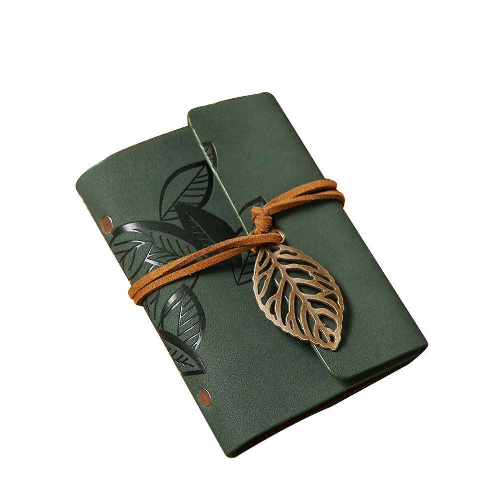 Ретро искусственная кожа листья Очаровательная завязка кредитница