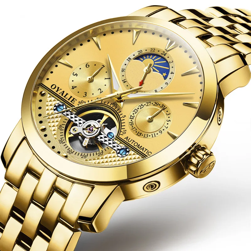 Механические часы мужские лучший бренд роскошные Montre Homme Мужские автоматические