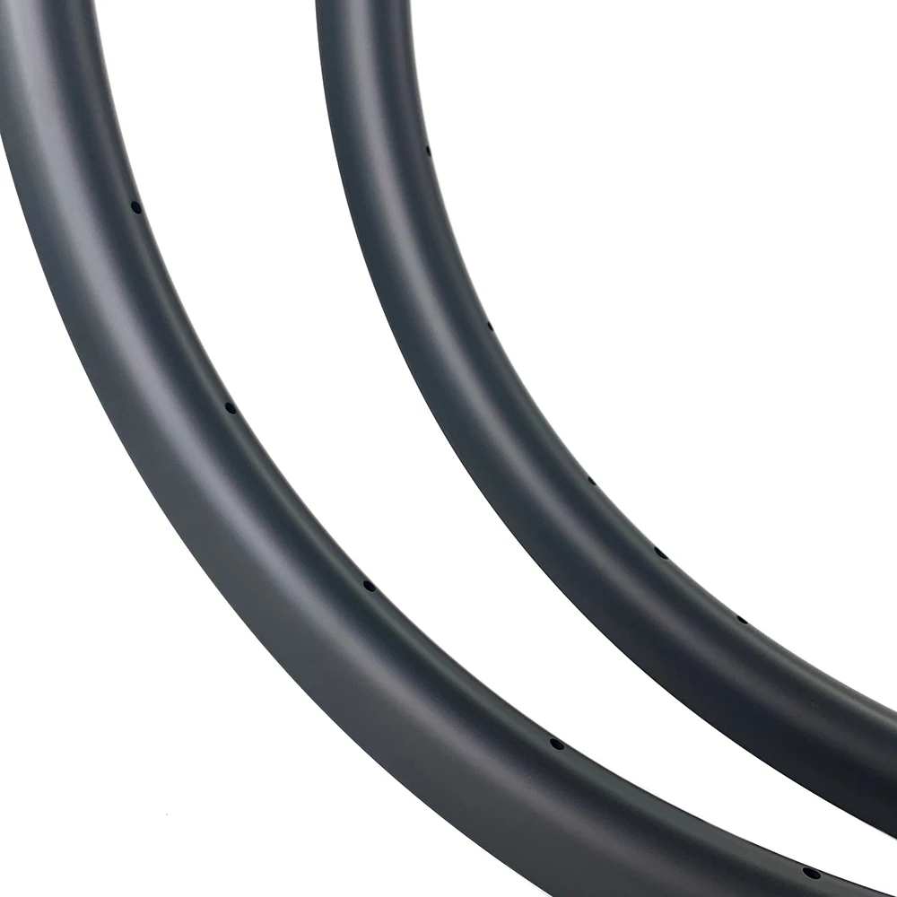 Verkaufen Gehen-proe 700C Tubeless Ready Straße Disc Brems Kohlenstoff Faser Felgen 40mm Tiefe 28mm Breite UD Finish Für Cyclocross Fahrrad Laufradsatz