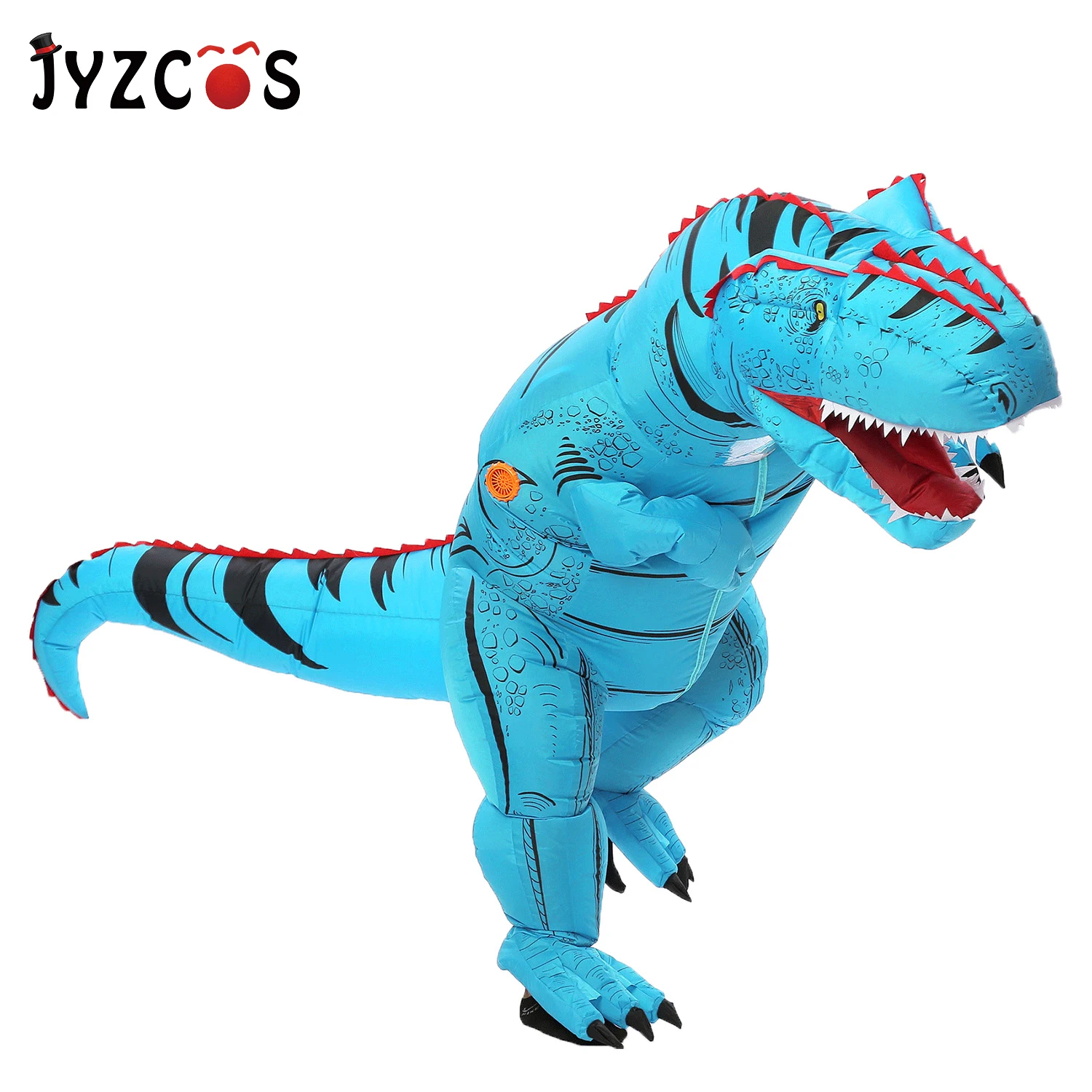 JYZCOS взрослых T REX надувной костюм Рождество Косплей T-REX динозавр животных фантазия комбинезон Хэллоуин костюм для женщин и мужчин
