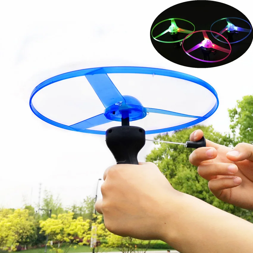 

Children's toy new light-emitting cable flying saucer