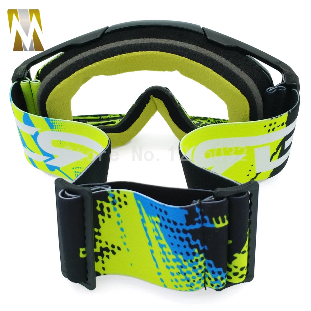 

New Yellow Black Frame Motocross Goggles Motorcycle Sport Racing Glasses Helmet Eyewears for Dirt Bike Unisex Flexible Goggles