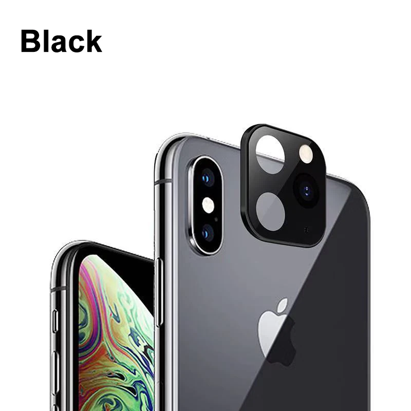 Металлическая рамка для объектива камеры для iPhone X XS MAX секундная Замена iPhone 11 Pro Max Защитная кольцевая крышка Защитное стекло для камеры
