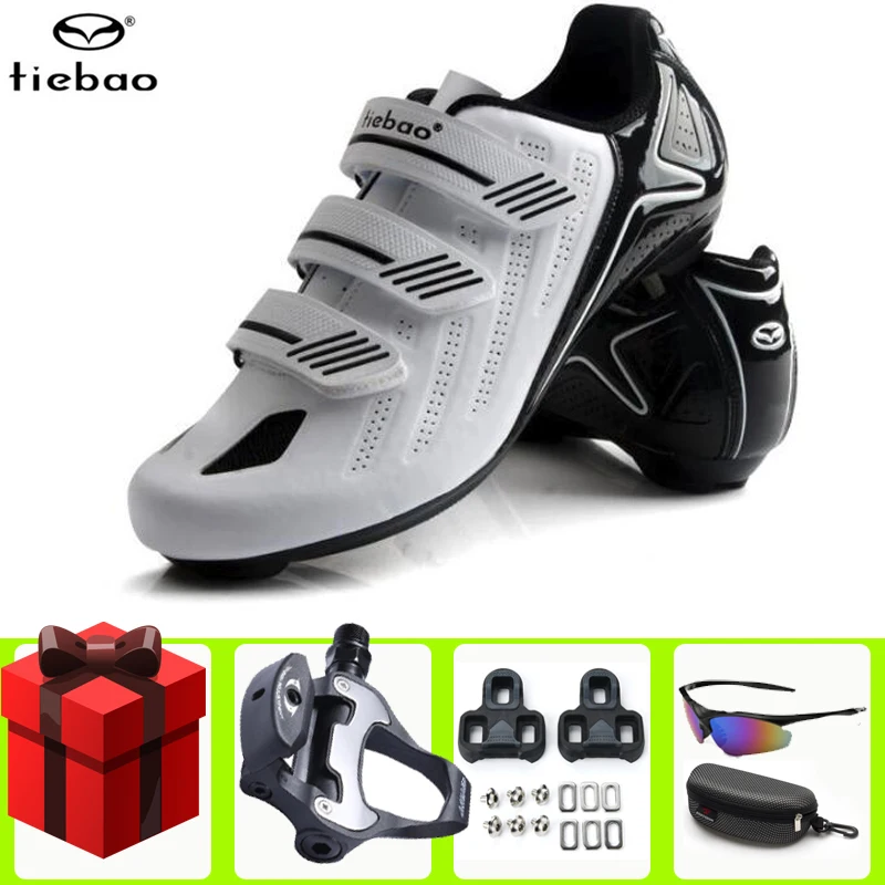 

Tiebao Road Cycling Shoes Triathlon Men Women Self-Locking Ultra-Light Bike Sneakers Sapatilha Ciclismo Racing Bicycle Bicicleta