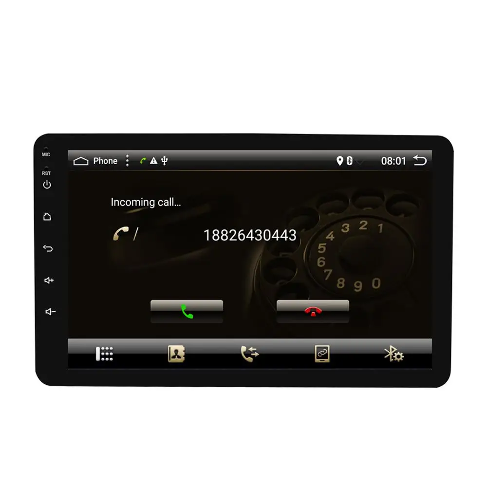 Автомобильная магнитола 8 дюймов Android 10 0 большой экран универсальный