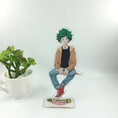4 Аниме My Hero Academy брелок Midoriya Izuku Ochaco Uraraka Bakugou Katsuki Todoroki Shoto Милый Забавный акриловый брелок для ключей - Цвет: 4