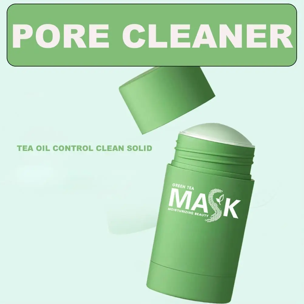 

Зелёный чай очистки палочки пластилина маска Зелёный чай очищающее масло уход отбеливающая маска Управление маска для лица против акне N1G5