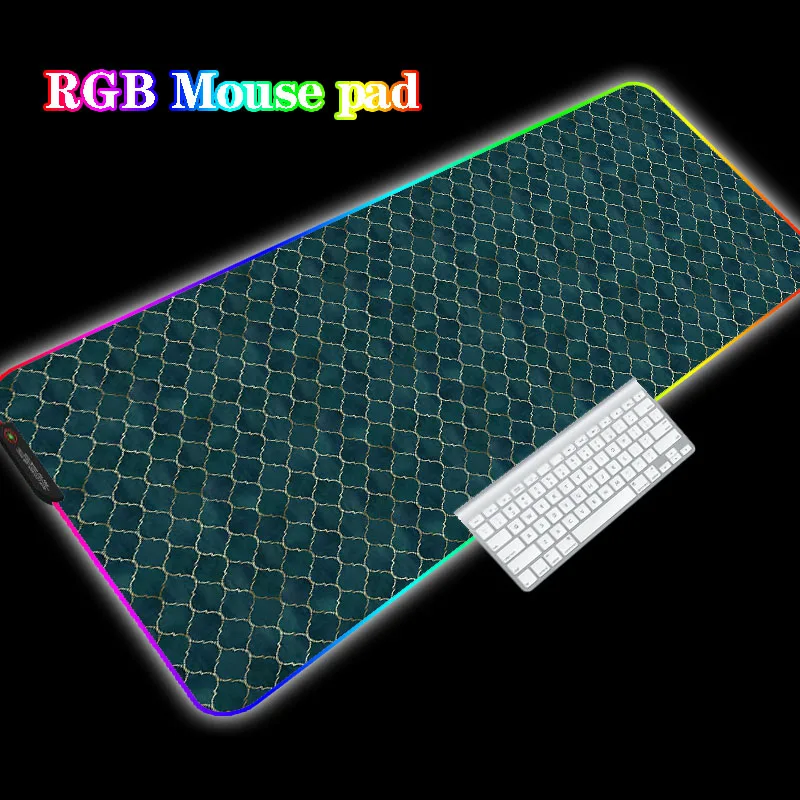 

Dark Blue Multiple Small Lattice Game RGB Mouse Pad Computer Desk Mouse Pad XxL Mouse Pad LED Gamer Mause Carpet for CS Desk Pad