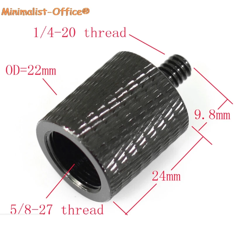 

1 шт. Новый переходник с резьбой подставка для микрофона 5/8 "27"-1/4 "20" с наружной резьбой штатив для камеры