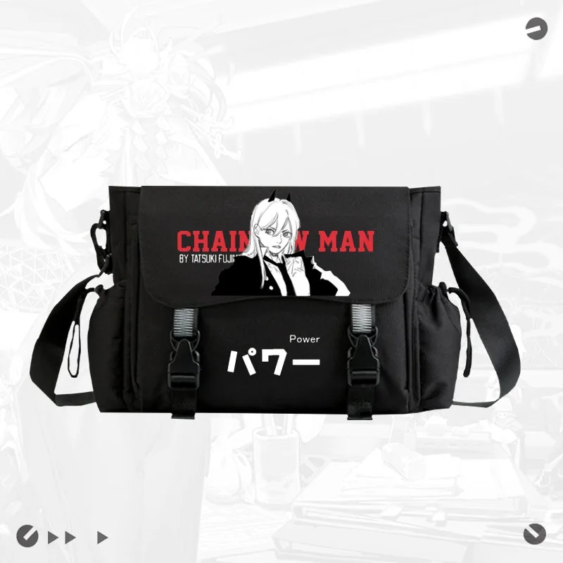 

Anime Chainsaw Man Crossbody Casual Bags School Bag Unisex Messenger Bag Fashion Shoulder Bag