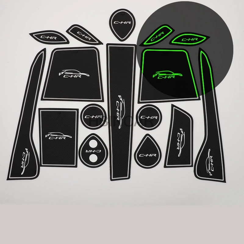 

Для Toyota CHR C-HR 2016-2019, специальный Противоскользящий коврик для подставки под водой, декоративный внутренний слот для хранения модификации