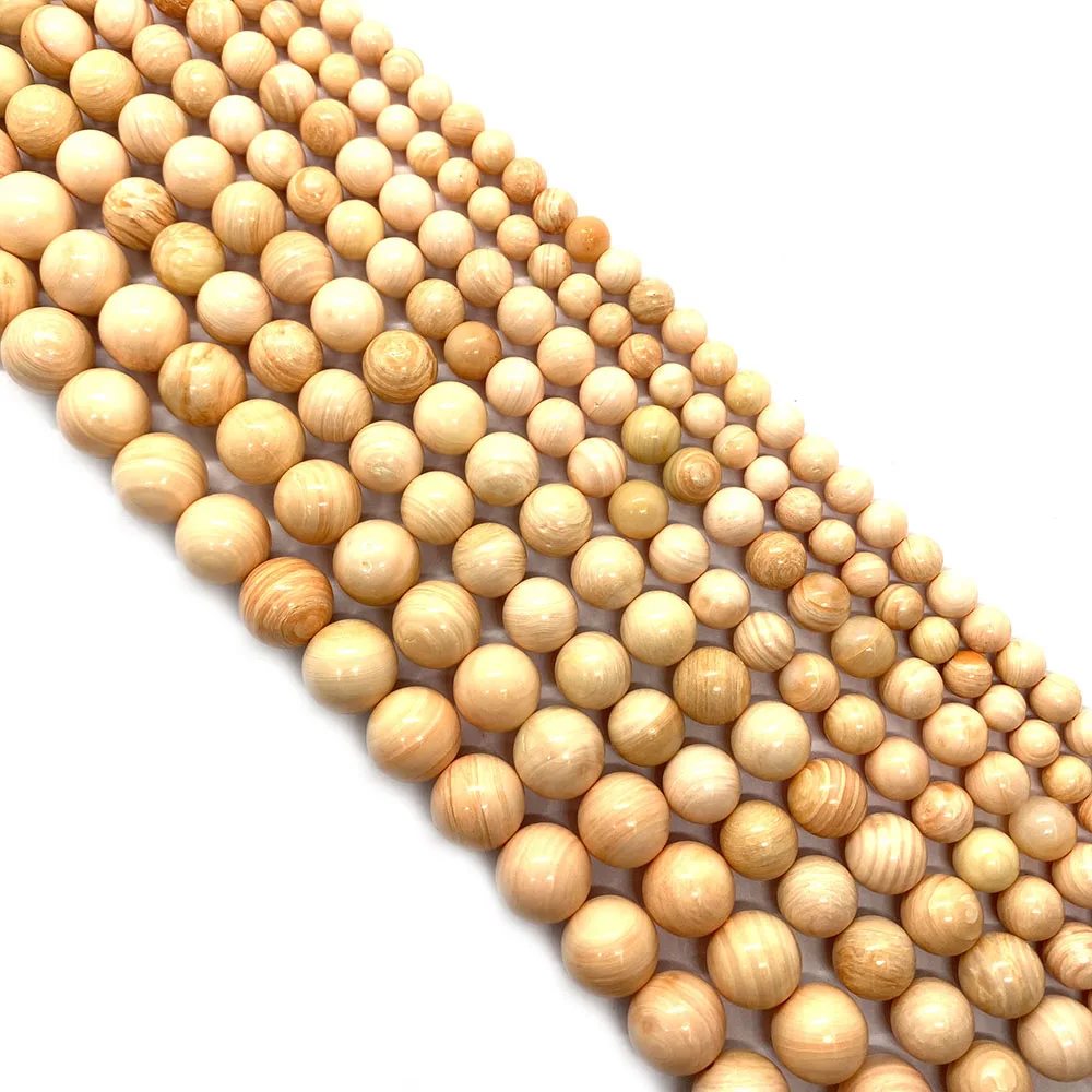 

Natural Wanbao Conch Shell Beads Light Brown Round Personalized Exquisite Necklace Bracelet Loose Beads Accessories Jewelry