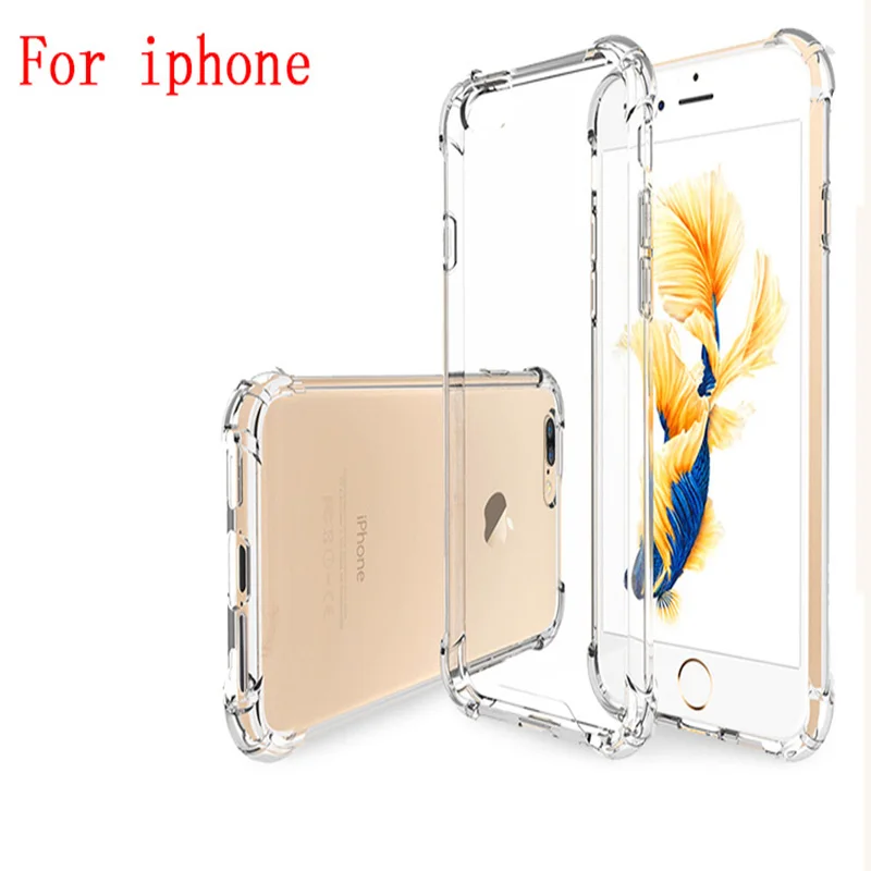 Силиконовый прозрачный чехол из ТПУ для iPhone 5s SE X XR XS MAX 7 8 6s 6 Plus ультратонкая