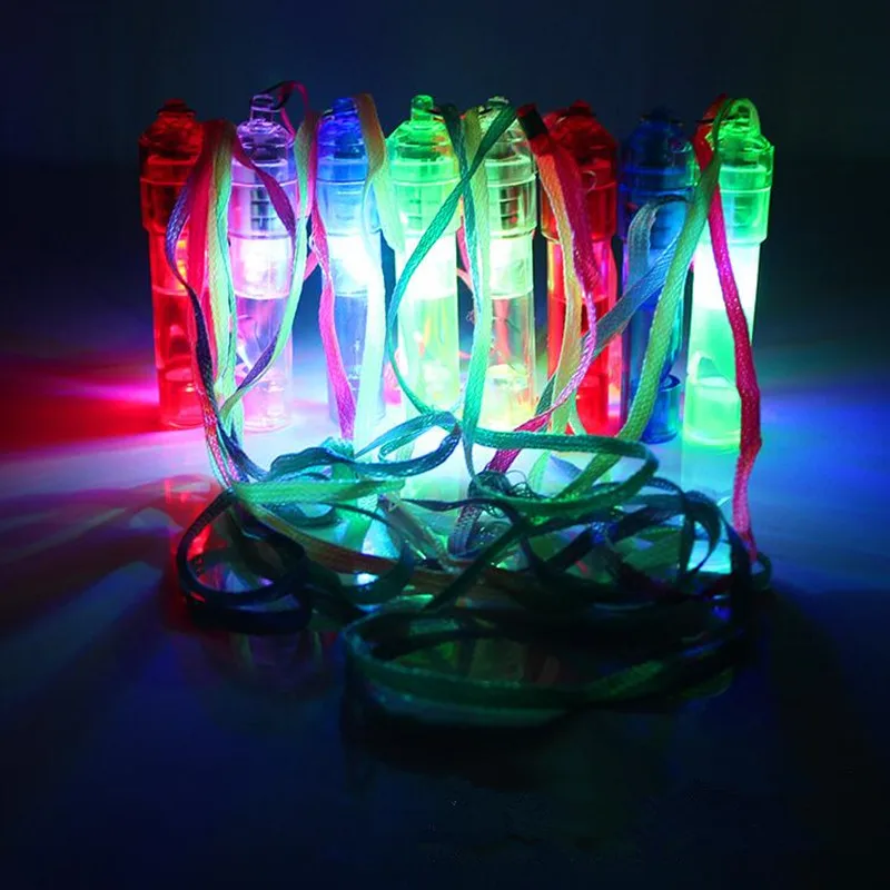 

24 Pcs LED Flashing Whistle Light Luminous Bar Props Noise Maker Party Carnival Support Ball Holiday Festival