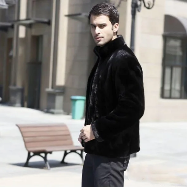 Новая мужская короткая кожаная куртка 2020 зимнее теплое пальто из искусственного