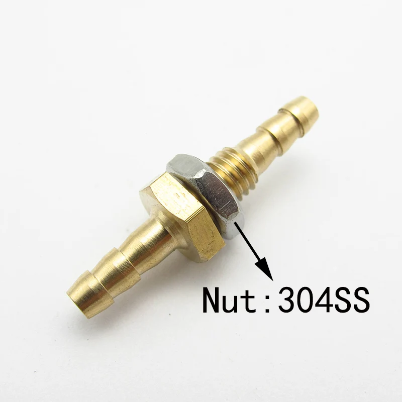 Штуцер для шланга 4 мм равномерная перегородка Латунная Труба с зазубринами