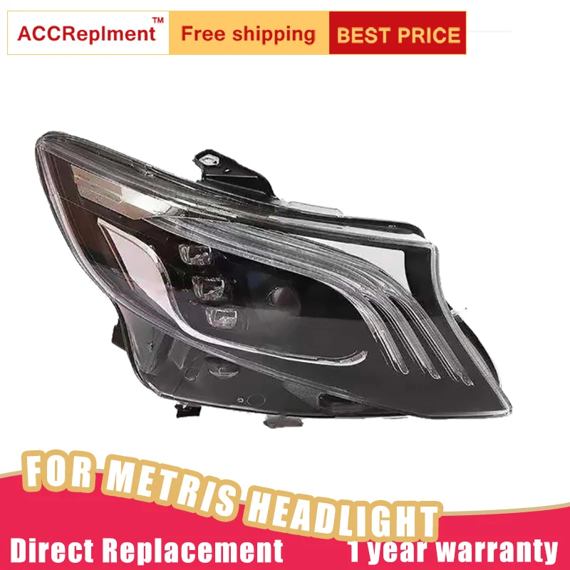 

2Pcs LED Headlights For Benz Metris V260 2016-2020 led car lights Angel eyes xenon HID KIT Fog lights LED Daytime Running Lights