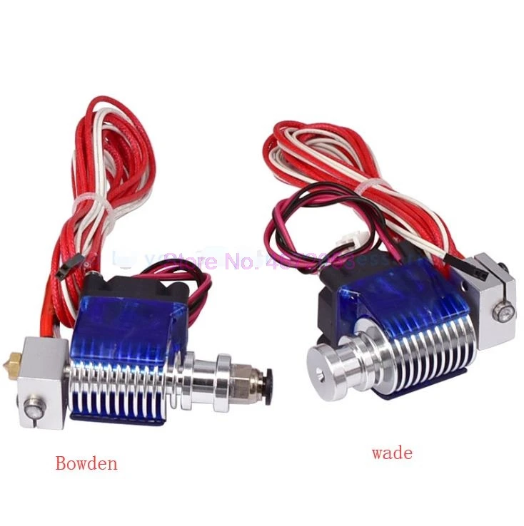 50 шт./лот V6 J head metal Hotend Уэйд или Bowden экструдер нагреватель Термистор вентиляторная