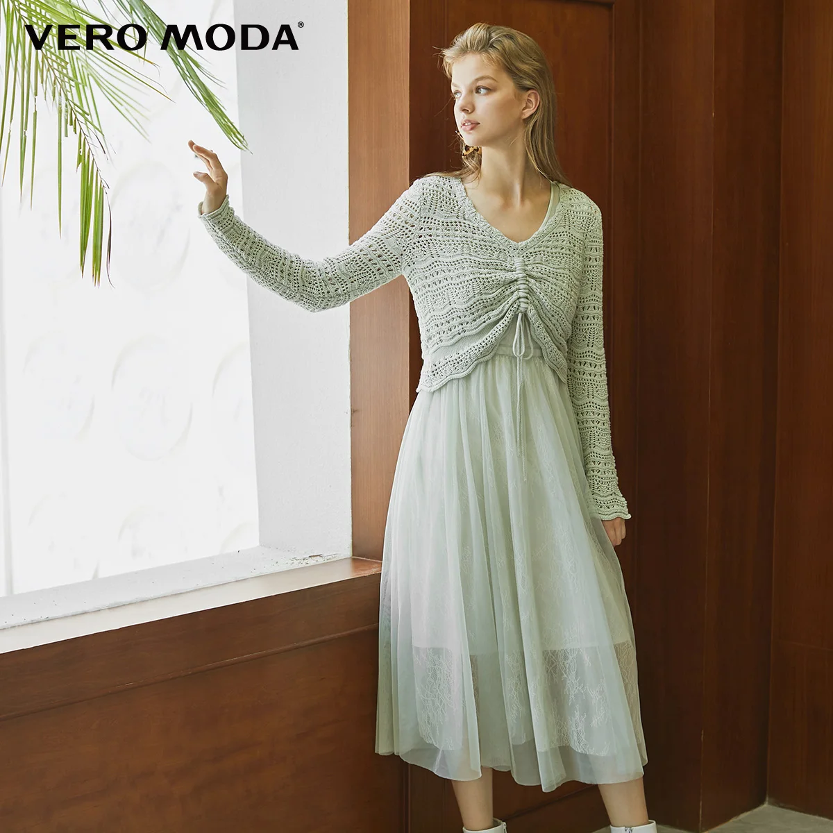 Vero Moda женское платье средней длины с трапециевидной подкладкой | 319446520