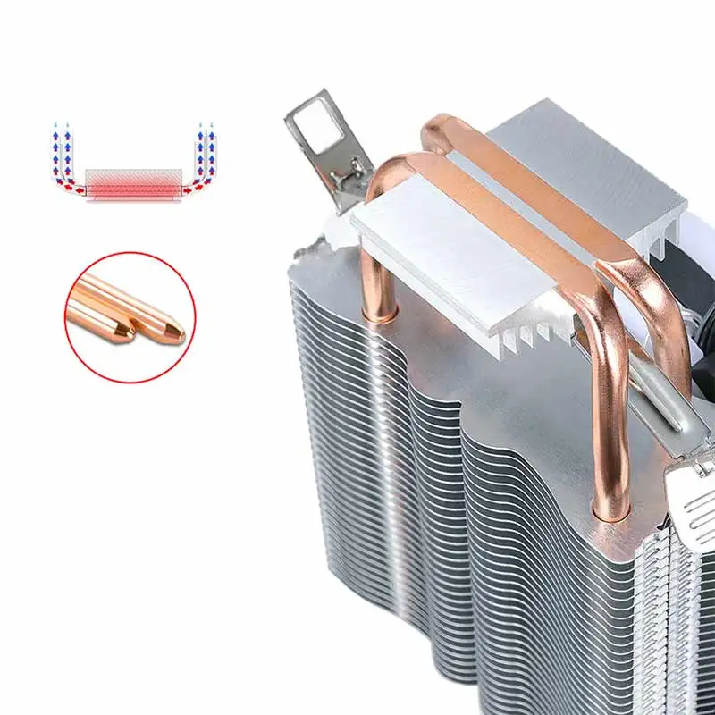 4 медная трубка ЦПУ радиатор тепловая труба вентилятор тихий тонкая