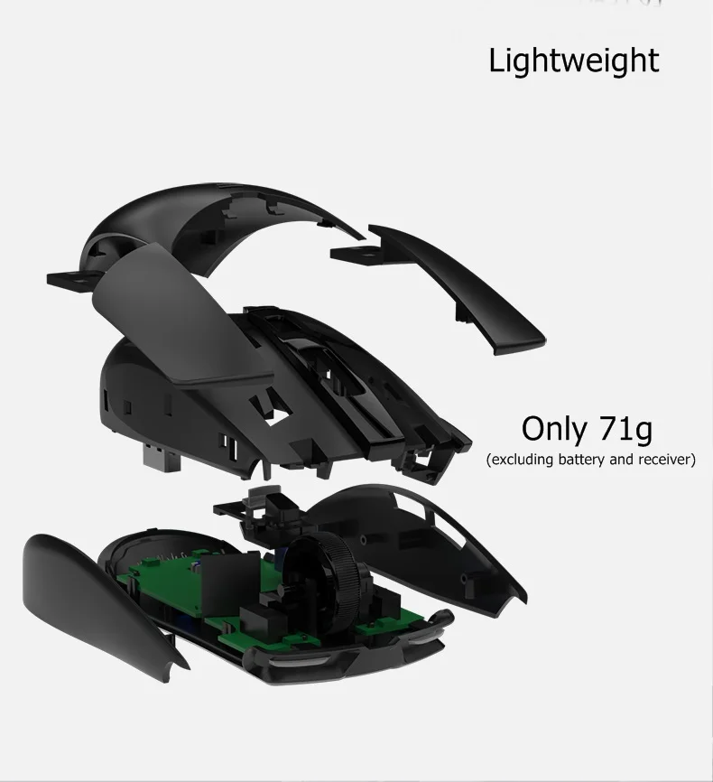 Новая Ajazz i303 Pro легкая беспроводная мышь с подсветкой 2,4 Ghz с заказным чипом, универсальная настольная мышь для ноутбука