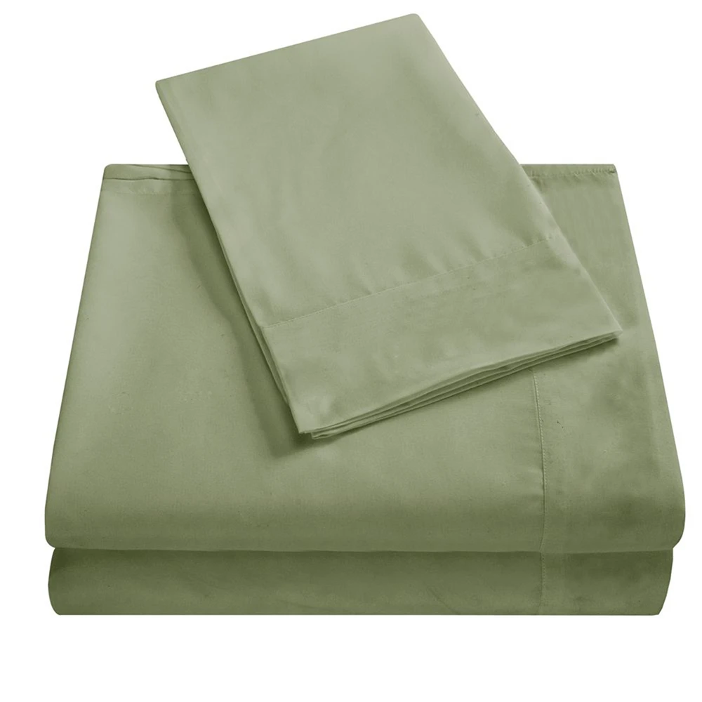 Solid color Green UK один двойной домашний декор простыня + Плоский лист наволочка на