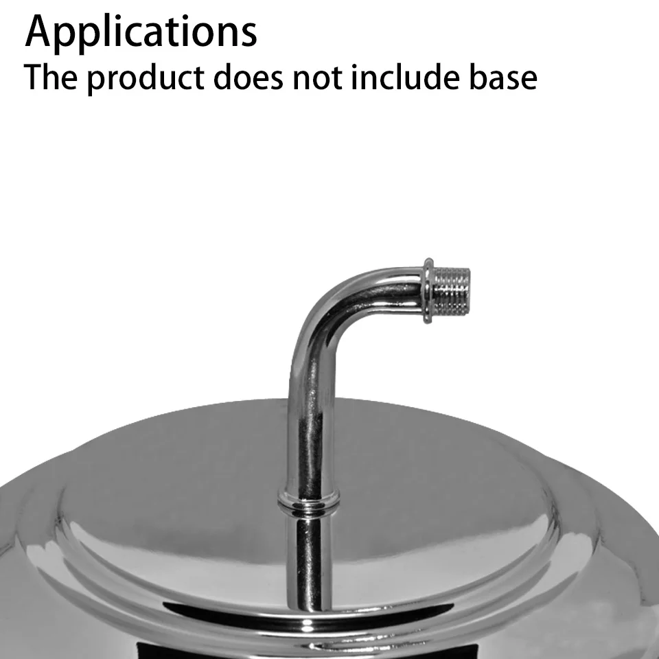 Внешние зубцы М10 хромированные золотые Двойные головки локоть зубная трубка